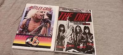 MOTLEY CRUE - 2 DVD Lot - US FESTIVAL 1983 + THE DIRT - Rare • $50