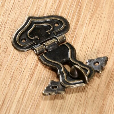 $4.39 • Buy Decorative Antique Bronze Box Latch Hasp Lock Pad Chest Jewelry Wooden Box