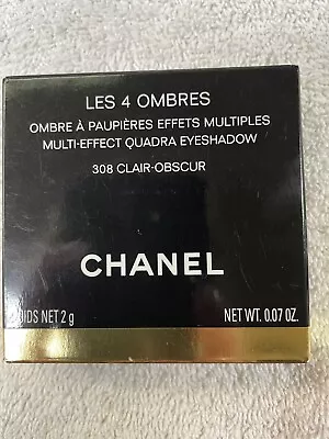 Chanel Les 4 Ombres Multi-Effect Quadra Eyeshadow Palette 308 Clair Obscur 2g • $83.99