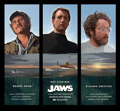 JAWS MOVIE POSTER Ja004 - CHOOSE SIZE A5-A4-A3-A2-A1 Or FRAMED OPTION • £5.99