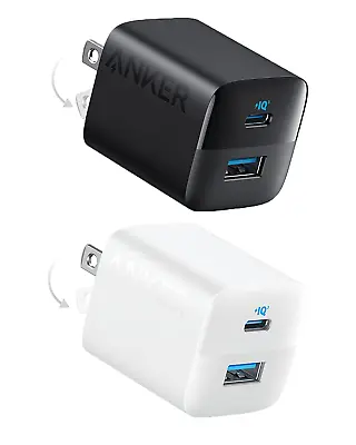 Anker 33W 2-Port  Wall Charger 20W USB-C Power Adapter Foldable For IPhone 14/13 • $24.99