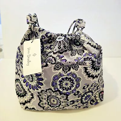 NWT Vera Bradley Bucket Ditty Bag Drawstring Paisley 4 Pocket • $28.95