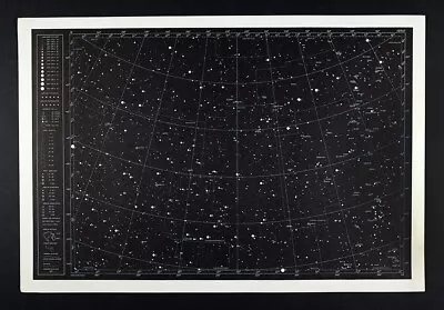 1958 Becvar Star Map IV North Sky Hercules Bootes Astronomy Chart Telescope • $27.99