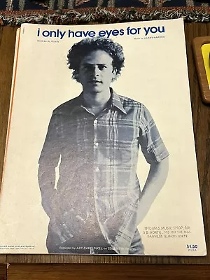 I Only Have Eyes For You Art Garfunkel Sheet Music 1975 Warner Bro • $12