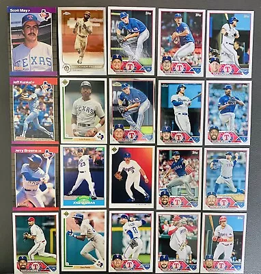 Texas Rangers Team Set 20 Card Lot. Negative Refractor Chrome And Vintage. • $6