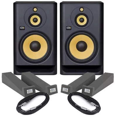 £739 • Buy KRK Rokit RP10-3 G4 (Pair) With Isolation Pads & Cables