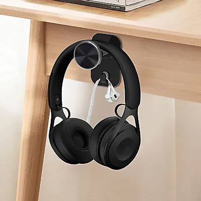 Earphone ABS Gaming Headset Headphone Hanger Holder Desk Stand Wall Mount • $13.02