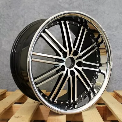 2Crave N33 Gloss Black Machined 20x8.5 20x10 5x112 Staggered Wheels Set Of Rims • $1927