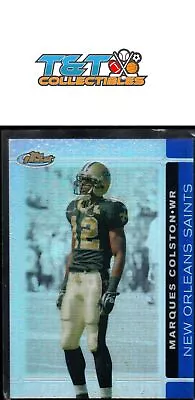 2007 Topps Finest Blue Refractor #66 Marques Colston New Orleans Saints /299 38 • $2.99