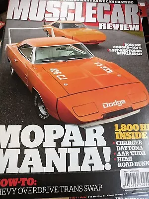 MUSCLE CAR REVIEW SEPT. 2013 Mopar Mania • $4