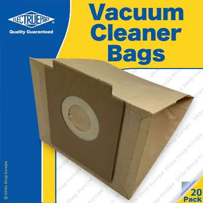 20x ZANUSSI Vacuum Cleaner Dust Bags To Fit ZANUSSI COMPACT 1400W 1800W ZAN-3002 • £17.72