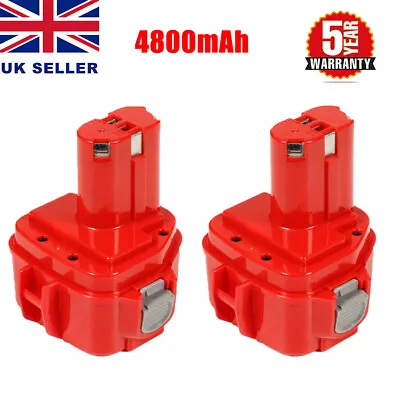 2PACK Battery For Makita 12Volt PA12 1220 1200 1202 1233 192598-2 Ni-MH 4800mAh • £24.49