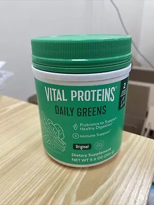 Vital Proteins Daily Greens Probiotics To Support 8.6oz  Original  EXP 2/25 • $16.99