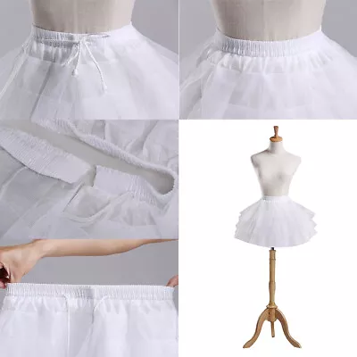 NEW Kids Petticoat Children Underskirt Girl Flower Dress White Tutu Skirt • £5.89