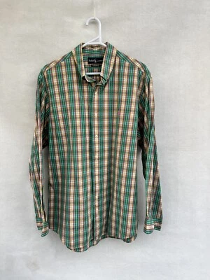 $49.99 • Buy /☘️ RALPH LAUREN Green Checked Plaid Yellow Shirt L XL