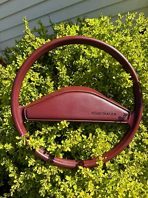 VW Mk1 Rabbit Caddy Cabriolet Jetta Red Steering Wheel • $150