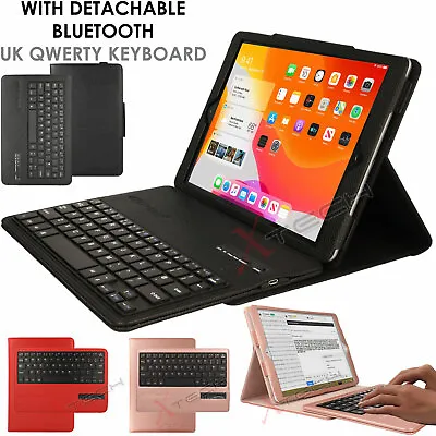 £21.95 • Buy For Apple IPad 10.2  9th Gen 2021 UK QWERTY Keyboard + PU Leather Stand Case