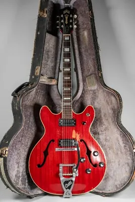 1967 Guild Starfire V Cherry Red Vintage Guitar W/OHSC • $2495