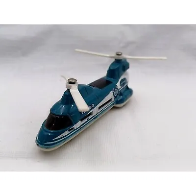 Matchbox Sky Busters SB-58 Transport Helicopter TURBO Blue & White Die Cast • $9.99