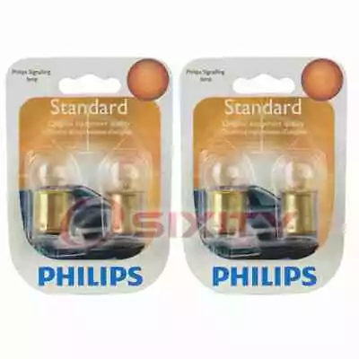 2 Pc Philips License Plate Light Bulbs For Ford Anglia Club Consul Country Bc • $10.97