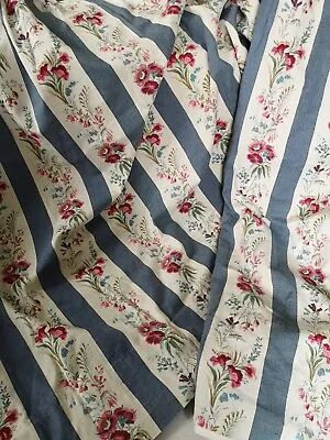 Vintage Laura Ashley Ottoline Pattern Floral Lined Curtains Handmade UK Cottage • £55