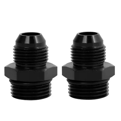 LokoCar 10AN Flare To 12AN ORB Male O-Ring Fuel Rail Adapter Fitting Black 2Pcs • $10.99