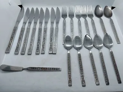 Lot Of 21 Piece Vintage Stainless Flatware Silverware JAPAN. • $24.99