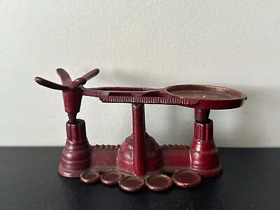Miniature Antique Vintage Ornate Cast Iron Toy Scale #4 • $9.99