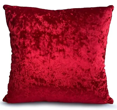 Crushed Velvet Cushion Cover Or Cushions Large Plain  21x21  Or 17x17  23 X23  • £3.99