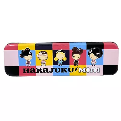 Harajuku Girls Mini Tin Pencil Case Gwen Stefani Anime 8  X 2.5  X 1  • $6