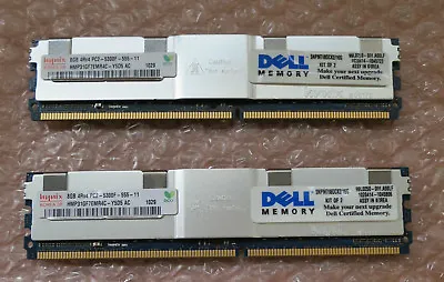 Original Dell 16Gb (2x8Gb)Ram Poweredge 1950 2950 2900 1900 6900 Precision M778D • $507.29