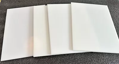 4 Pieces HDPE Plastic Sheet 1/4  X 8” X 12” White Smooth • $19.95