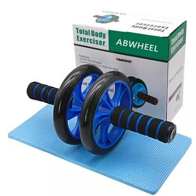Ab Wheel Workout Gear Ab Roller 2 In 1 Fitness Equipment Set Ab Roller Resistan • $13.88