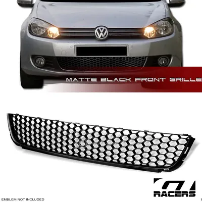 Matte Black For 2010-2014 Vw Golf/Jetta Wagon Honeycomb Mesh Lower Bumper Grille • $50