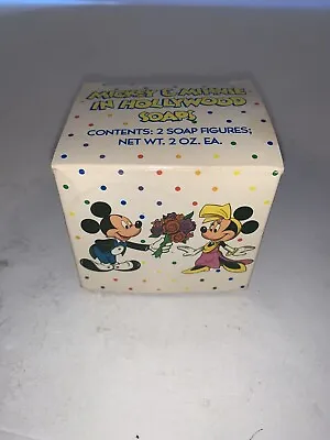 Vintage 1989 Avon Mickey & Minnie In Hollywood Soaps 2oz Each NOS With Box • $2.58