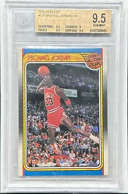 1988-89 Fleer Michael Jordan All Star Team #120 BGS 9.5 GEM MINT Chicago Bulls • $1380