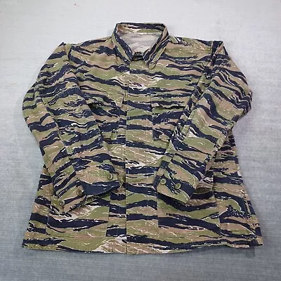 Vintage Proper International Tiger Stripe Camo Combat Shirt Medium USA Military • $45.50