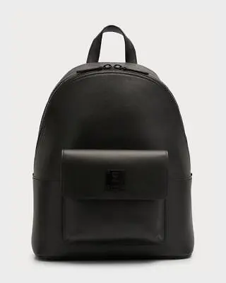 $1690 Mens Authentic MCM  Stark  Leather Logo Backpack Black • $545.99