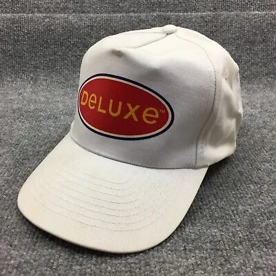 Vintage Mcdonalds Hat Cap Snap Back Mens Adjustable Deluxe White • $3.98