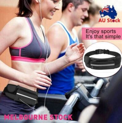 $8.93 • Buy Water Resistant Wallet Belt Travel Waist Bag Sport Hiking Running Bum Bag AU
