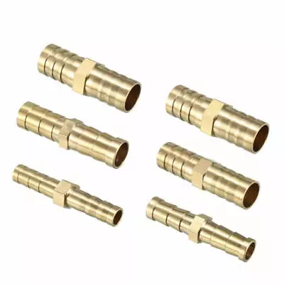 £2.26 • Buy Metal Brass Straight Hose Joiner Barbed Connector Air Fuel Water Pipe Gas Tubing