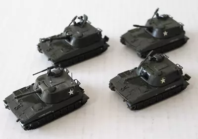 Roco Minitanks  U.s. M109 Tank   1/87 Scale  Lot Of 4 • $29.95