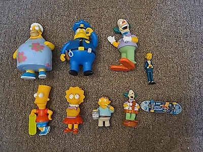 The Simpsons Action Figures Homer Mumu Chief Wiggum Bart Lisa Ralph Krusty • £18.99