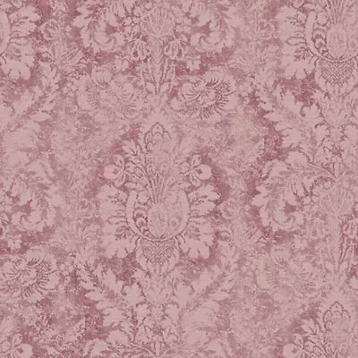 AF37712 - Abby Rose 4 Damask Plum Pink Galerie Wallpaper • $224.62