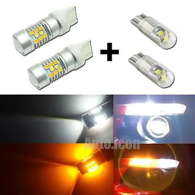 Switchback Turn Signal+Parking Lights 28-SMD LED Bulbs For 2015-up Ford Mustang • $20.23