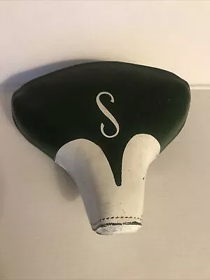 Vintage Schwinn Messenger Green/ White Bike Seat Monogram • $69.50