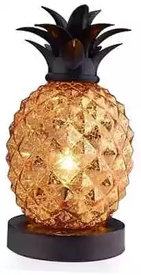 Mercury Glass Pineapple Lamp Golden Glass Table Lamp For Bedroom Dresser  • $47.94