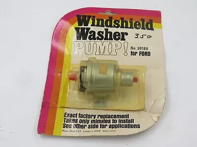 VTG Windshield Washer Pump Replacement For Ford 59186 1965 1966 1967 1968 - USA • $29.95