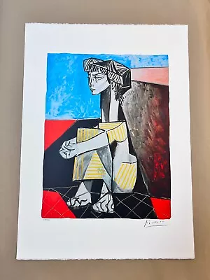 Pablo Picasso Portrait Of Jacqueline 1954 Pl.Signed Hand-Number Ltd Ed Print • $99