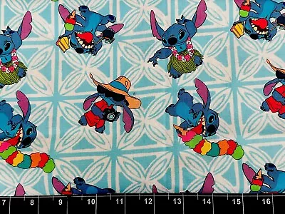 Tina SCRAP 9 X21  Stitch Toss Ice Cream Camera Party Hulu Disney Cotton Fabric • $3.29